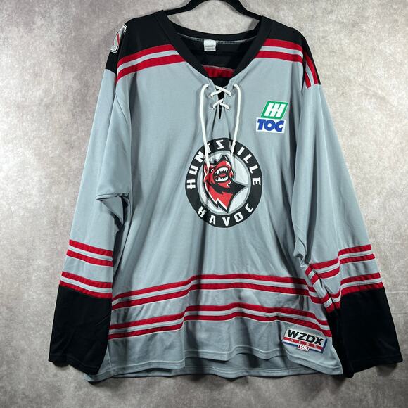 Huntsville Havoc Hockey Promo Jersey Mens Size XL Gray Minor League TOC Sports - Picture 1 of 10